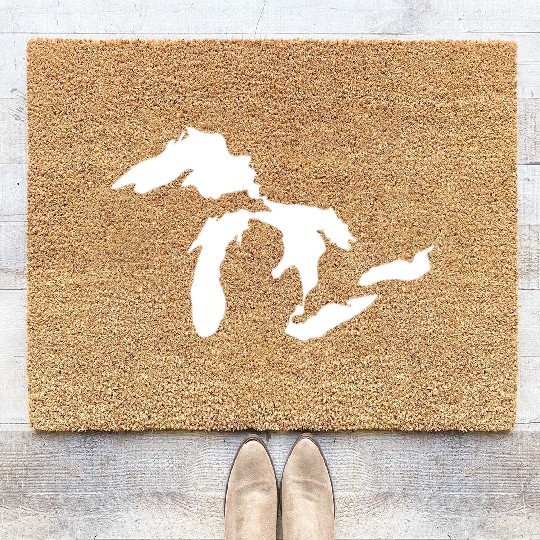 Great lakes white Coir Doormats