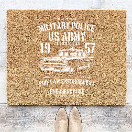 Army Classic Car Coir Doormats
