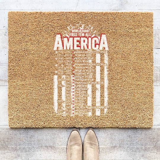 Veteran - World tour free em all America Coir Doormats