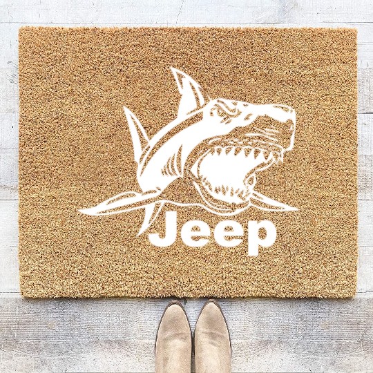 Jeep Great White Shark Coir Doormats