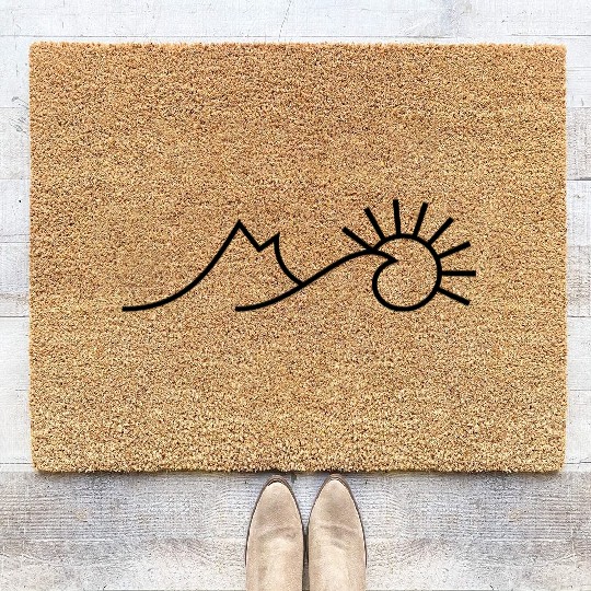 mountain Sea Sun Coir Doormats
