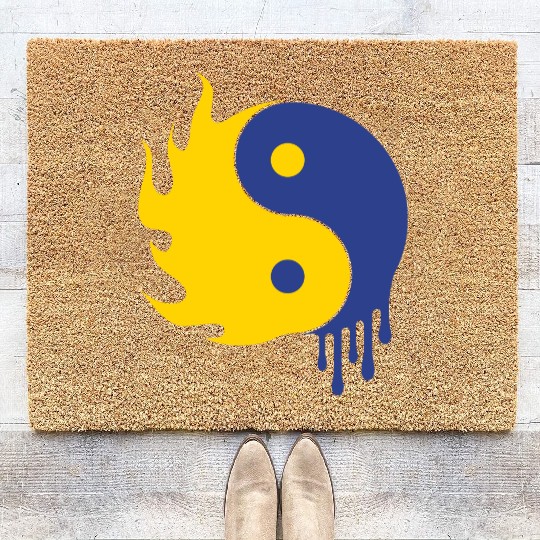 Ying Yang Coir Doormats