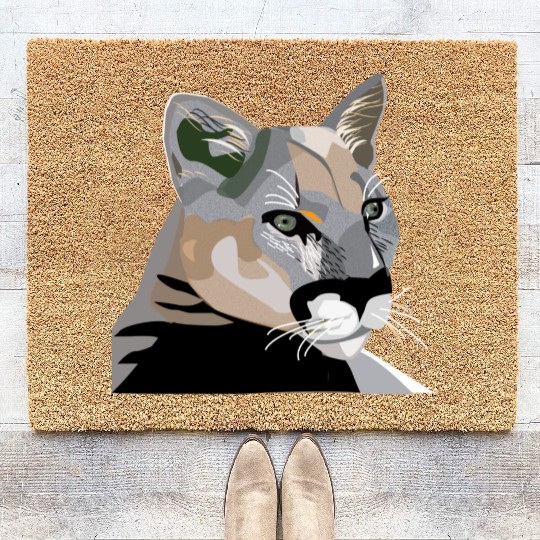 Cougar,Puma,Mountain Lion Coir Doormats