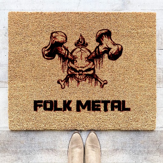 folk metal Coir Doormats
