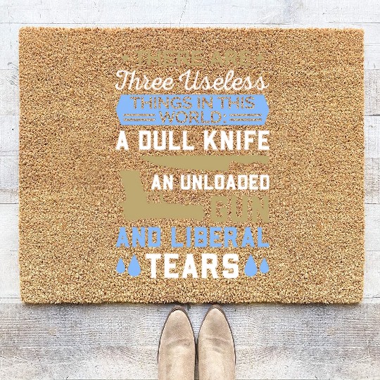 Funny Anti Liberal Coir Doormats,gift,gift idea, gun contr