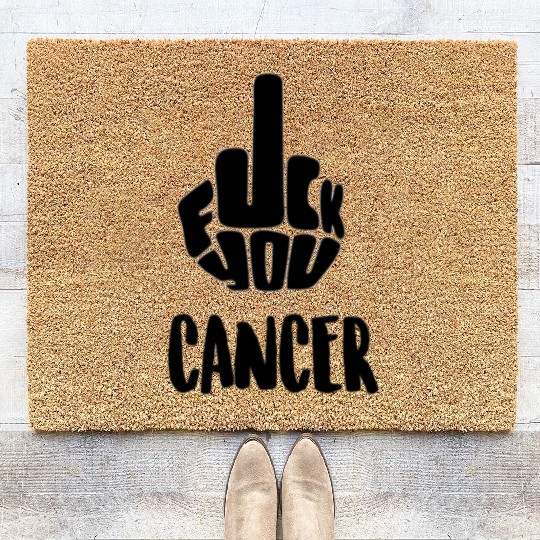 Fuck Cancer Coir Doormats