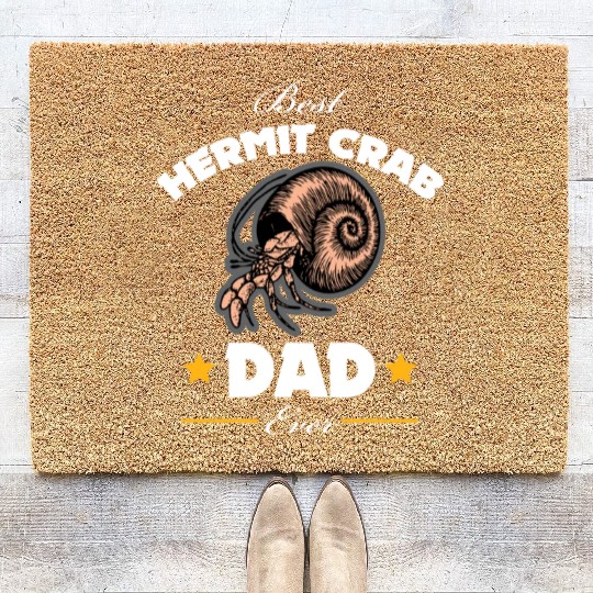 Best Hermit Crab Owner Ever - Hermit Crab Dad Coir Doormats