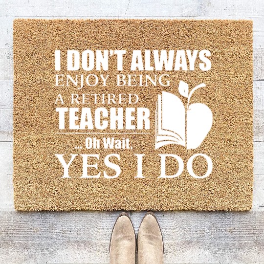 Retired Teacher Coir Doormats