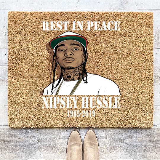 Nipsey Hussle Rest in Peace Coir Doormats