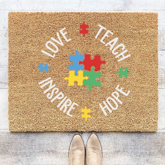 SPED Special Education Teacher educators gift Coir Doormats