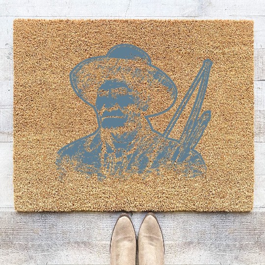 Geronimo Apache Native American Indian Warrior Coir Doormats