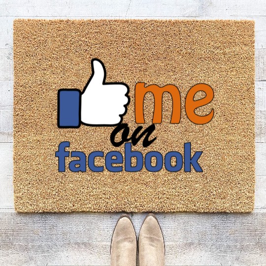 like me on facebook Coir Doormats