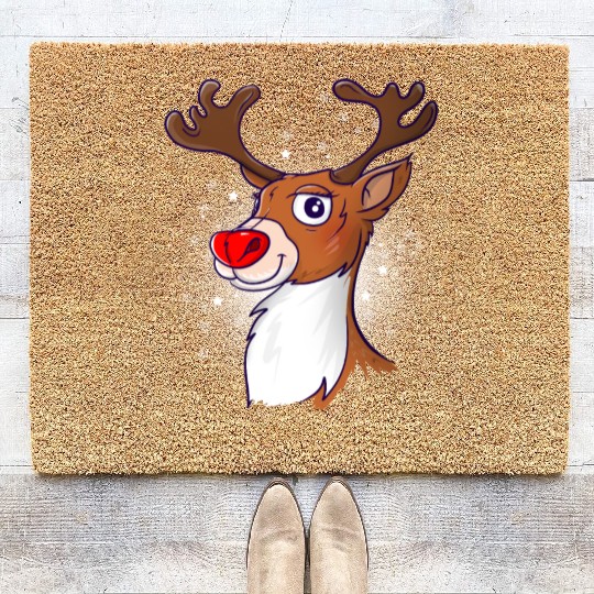 Rudolph The Red Nosed Reindeer Coir Doormats