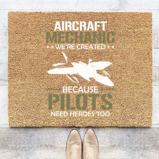 Aircraft Mechanic Coir Doormats
