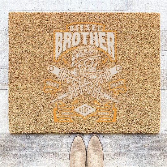 Diesel Brother Black Smoke, Fast Dirty Loud Coir Doormats