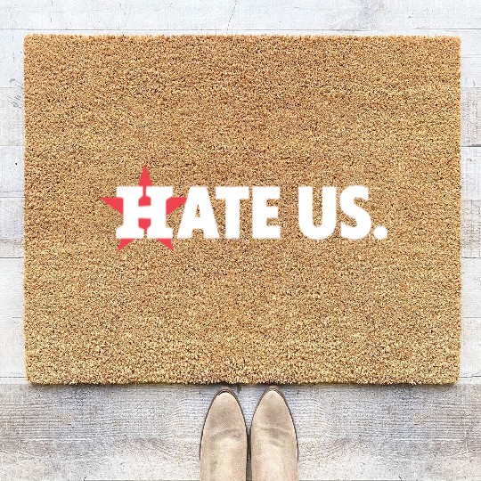 Houston Astros Hate Us Coir Doormats