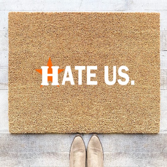 hate us houston astros Coir Doormats
