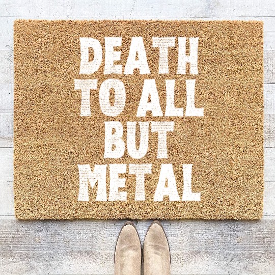 DEATH TO ALL BUT METAL Coir Doormats