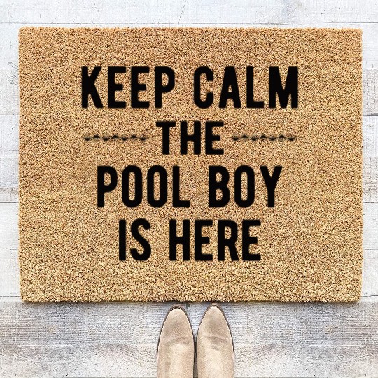 Pool Boy: Keep Calm Coir Doormats