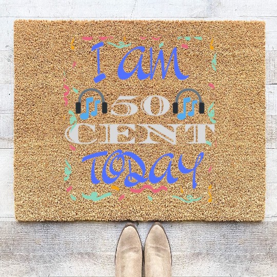 Rosie Riveter 50th Birthday Coir Doormats