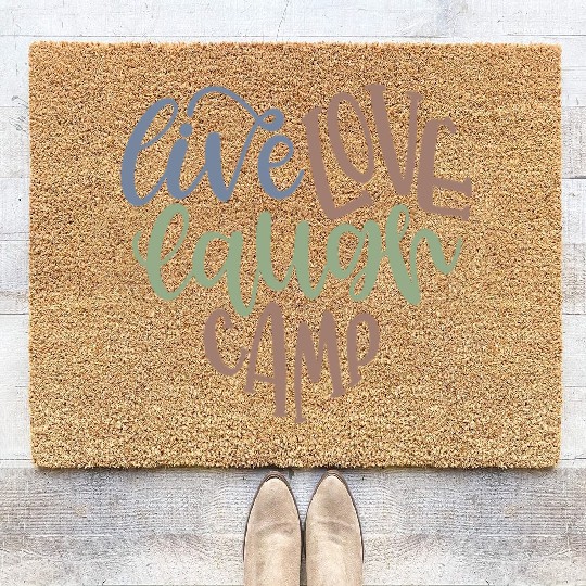 Live Love Laugh Camp RV Coir Doormats