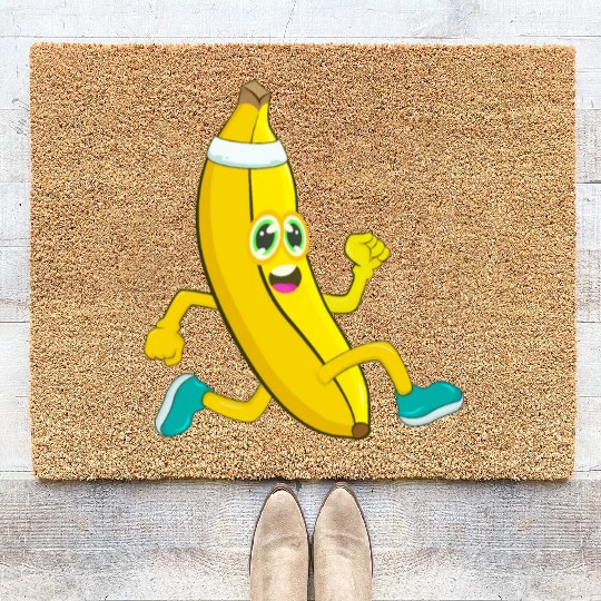 Banana Running Sport Coir Doormats