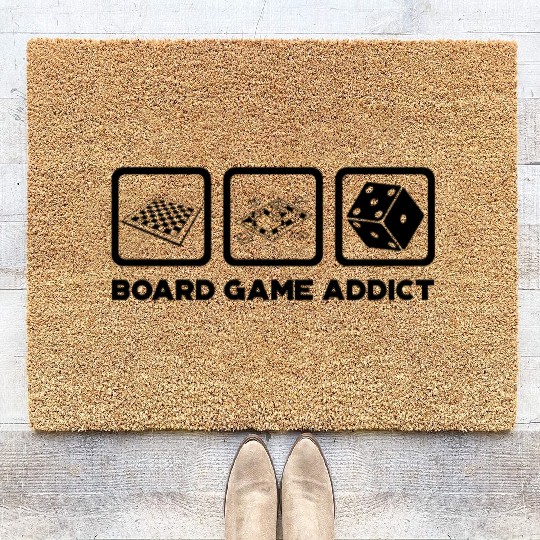 Board Game Addict Gaming Coir Doormats