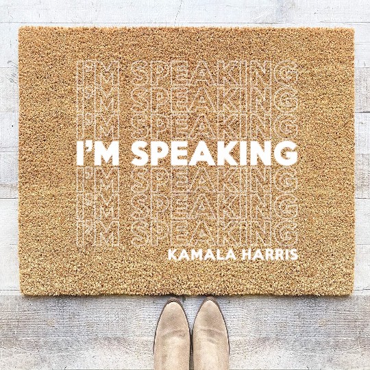 Kamala Harris I'm Speaking Coir Doormats