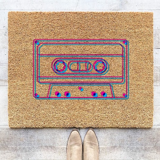 Synthwave Coir Doormats