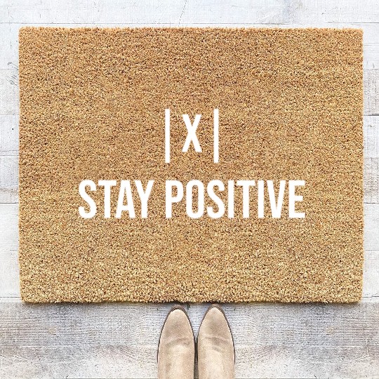 Stay Positive with absolute value Coir Doormats