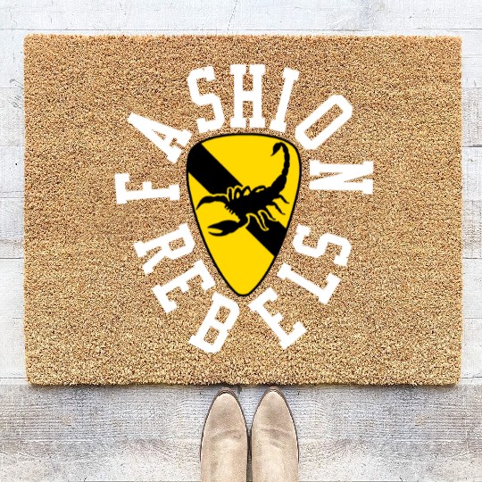 Fashion Rebels Records Coir Doormats