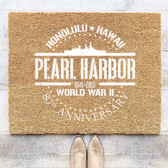Pearl Harbor 80th Anniversary 1941 World War 2dece Coir Doormats