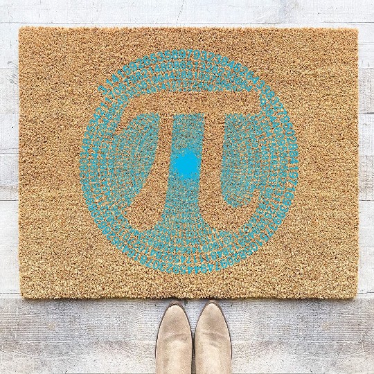 3,14 Pi Number Symbol Math Science Gifts Coir Doormats