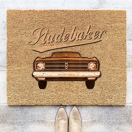 STUDEBAKER Classic Car Collector Vintage Retro Art Coir Doormats