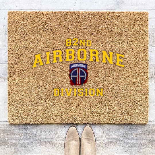 Us Army 82Nd Airborne Division Paratrooper Coir Doormats