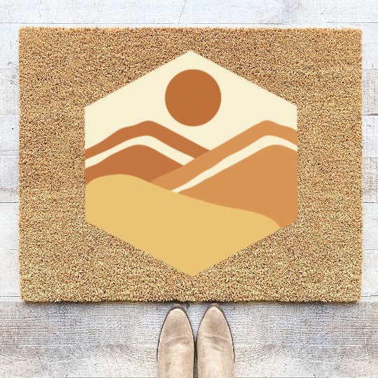 Hexagonal Earth Coir Doormats