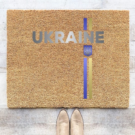 Ukraine Made in Ukrainian slavs Soviet Union Coir Doormats