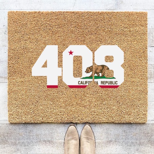 Area Code 408 San Jose California Coir Doormats