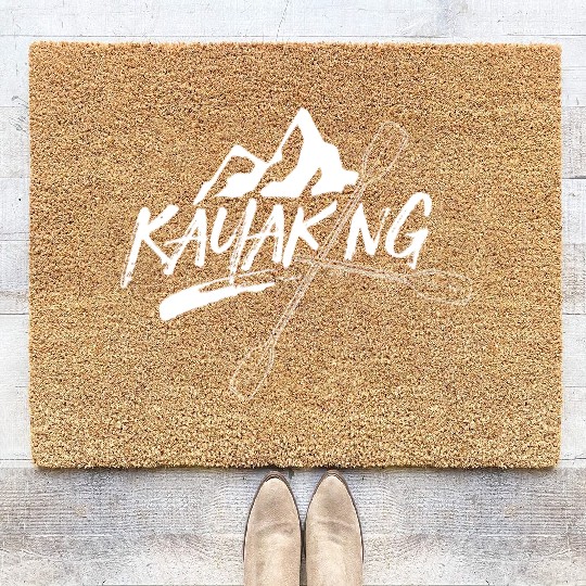 Kayaking Kayakist Kayak Paddle Kayaker Coir Doormats