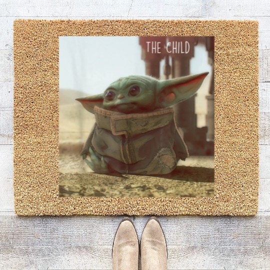 Star Wars The Mandalorian The Child Cute Scene Coir Doormats