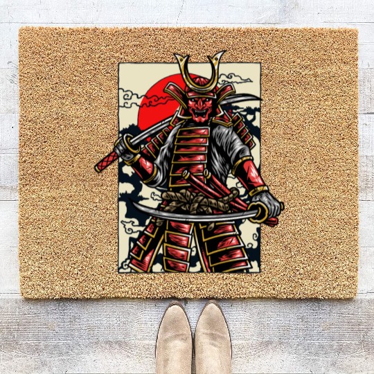 Katana Samurai Ninja Japan Shinobi Warrior Gift Coir Doormats