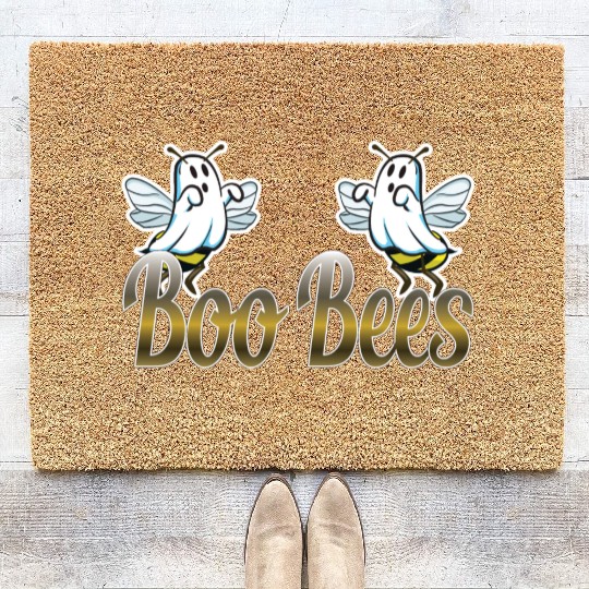 Boo Bees funny ambiguous gift Coir Doormats