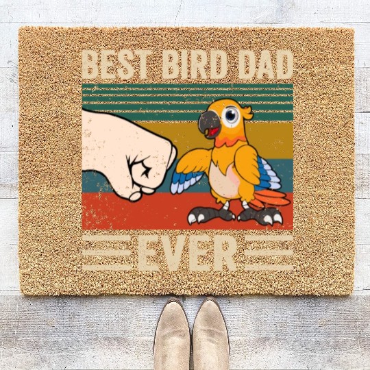 Best Bird Dad Ever, Bird Dad Coir Doormats