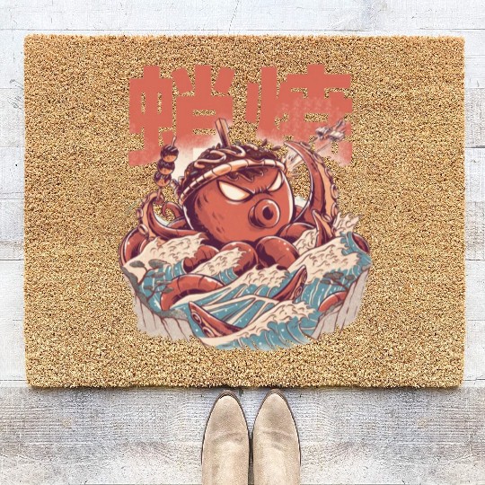 TAKOYAKI ATTACK Coir Doormats