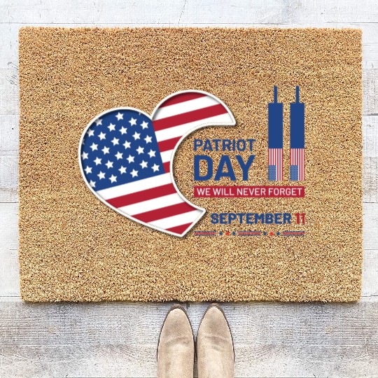 Patriot Day 9 11 USA Coir Doormats