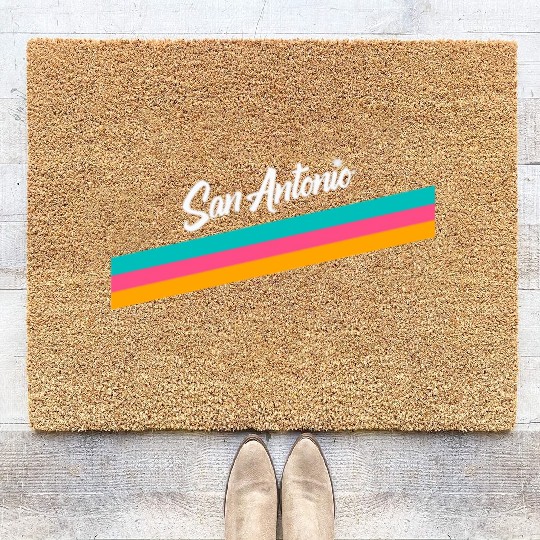 San Antonio Spurs Logo Coir Doormats