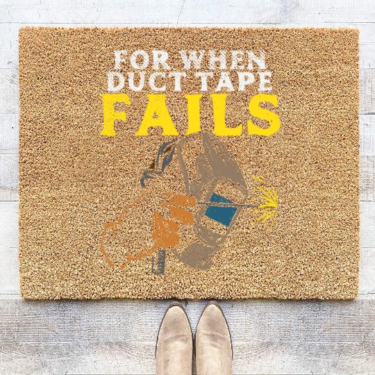 Welding Welder Steel Worker Ironworker Metal Coir Doormats