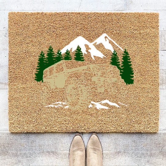 Mountain Jeep 4x4 Offroad Coir Doormats