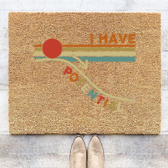 I Have Potential Physics Science Teacher Students Coir Doormats