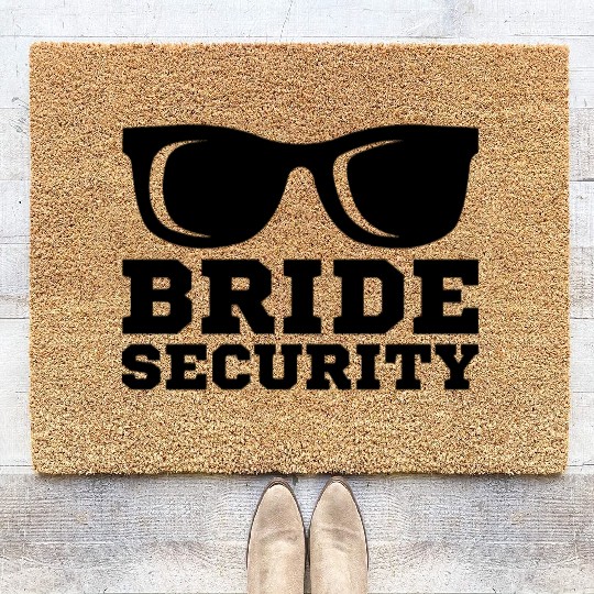 Bachelorette Party Wedding Bridesmaid Bride Coir Doormats